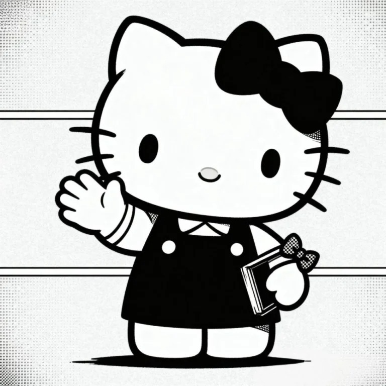 Black Hello Kitty Pfp