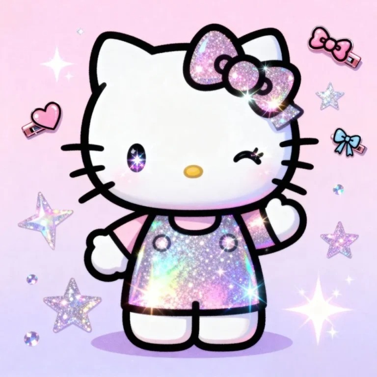 Brown Skin Hello Kitty Pfp