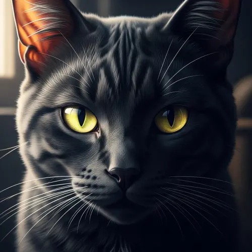 Cat Pfp Black