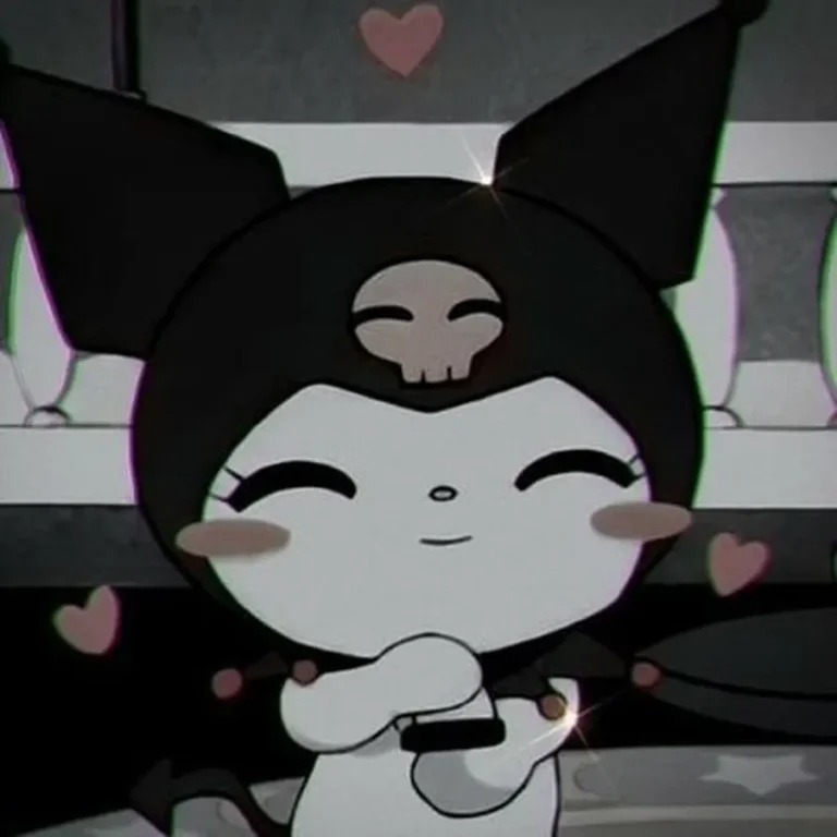 Hello Kitty Black Wallpaper