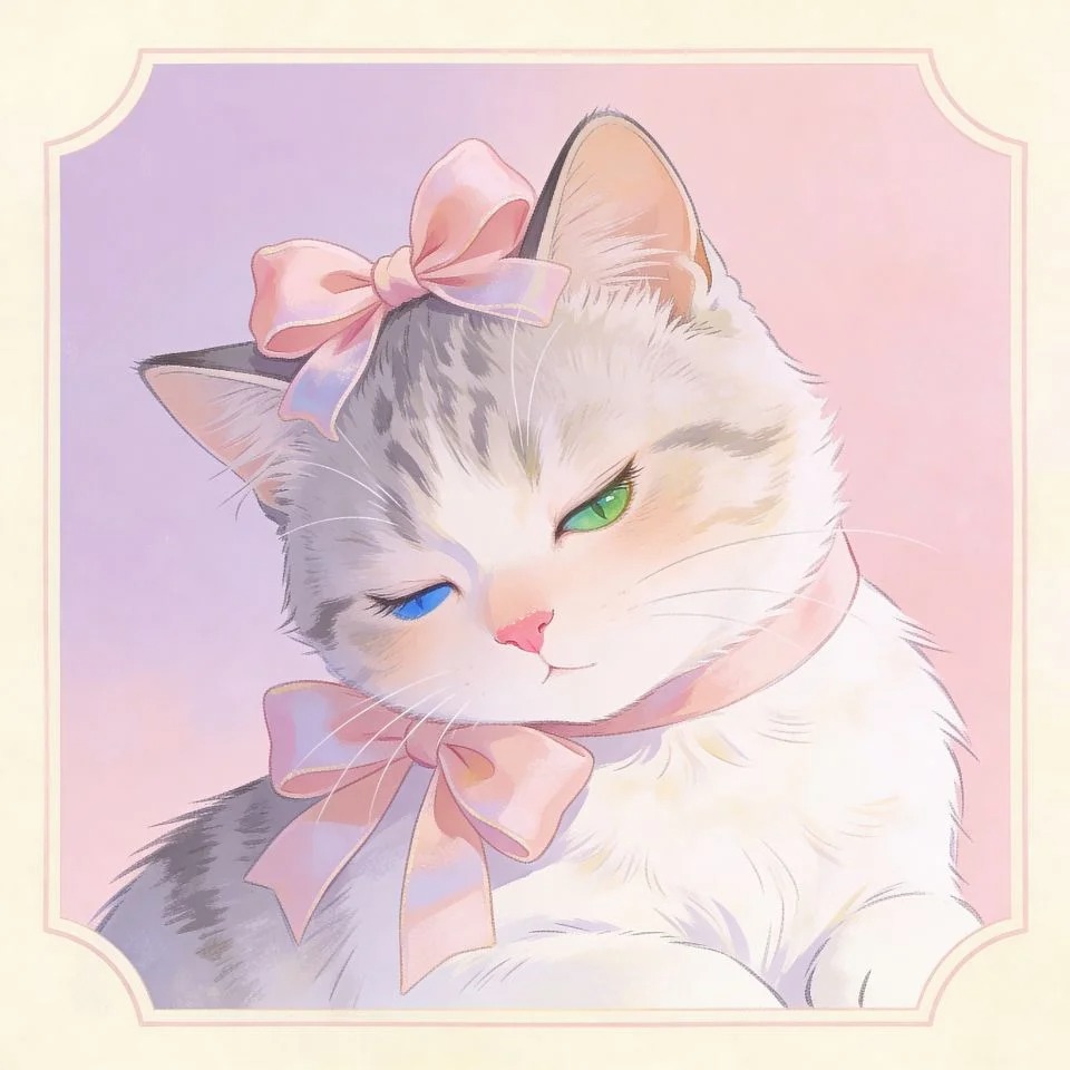 Cute Cat Coquette Pfp