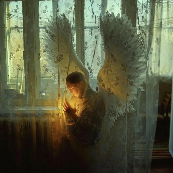 Galaxy Stitch And Angel Wallpaper