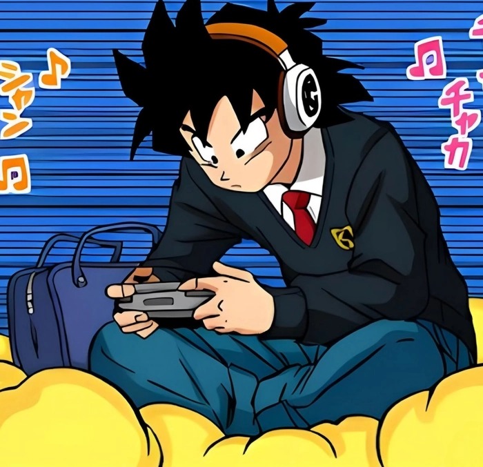 Kid Goku Happy
